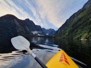 Kayaking in Fiordland